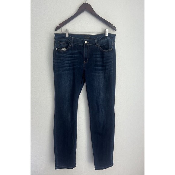 Judy Blue Jeans Womens 15 32 Blue Mid Rise Regular Straight Fit 32X29 Stretch - Picture 1 of 8